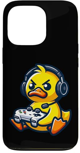 Lustige Ente Gamer Quack Videospiele Jungen Mädchen Kinder Hülle für iPhone 13 Pro