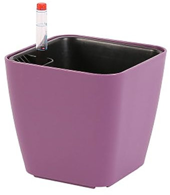 siduytin Pots de Fleurs faciles à Entretenir pour Les Jardins intérieurs et extérieurs Pots de Plantes à arrosage Automatique en résine pour Plantes Pots de Plantes, Violet, 14 * 13 * 10.5