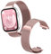 KUSINHOKA Cinturino Compatibile con Huawei Watch Fit 3, Cinturini in Metallo in Acciaio Inossidabile, Cinturino di Ricambio Regolabile Magnetico per Huawei Watch Fit 3, Smontaggio Rapido, Rosa