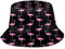 Chapeau bob à motif amusant, unisexe, chapeau de soleil d'été, pliable, casquette de pêcheur pour la plage, les voyages, pour homme et femme, Flamants roses, taille unique