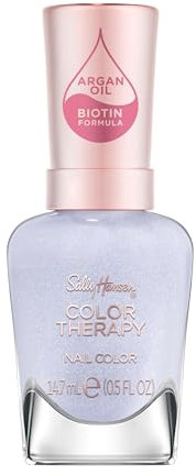 Sally Hansen Color Therapy Smalto Unghie, 392 Lovely Lavender, Colora, Rinforza, Cura, 14.7ml