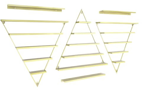 ZENGRICE 3 Sets Nagellack Regal, 5 Etagen Nagellack Aufbewahrung, Lippenstiftständer Display Rack, Nagellackregal Wandregal, Organizer für Nagellack, für Nagelstudios, Wohnungen, Salons