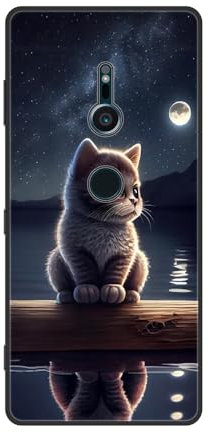 JEZSTHAI Schutzhülle Kompatibel mit Handy Sony Xperia XZ2 Hülle Silikon Muster Design Handyhülle,Ultra Dünn Weiche Fallschutz Stoßfeste Anti-Kratzt Rückseite Bumper Case,B05