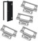 Flush Hinges – 2 Pairs (4 Units) 50mm Stainless Steel Flush Hinges, Heavy Duty, Rust-Resistant, Concealed Door Hinges for Cabinets, Doors, Furniture, and More