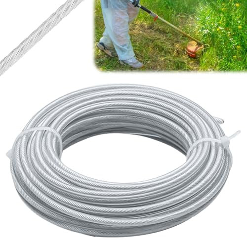 Filo per decespugliatore, 3,0 mm x 40 m, filo universale, filo di ricambio per bobine tosaerba, trimmer, filo di nylon, filo per decespugliatore per Weed Grass Yard Garden