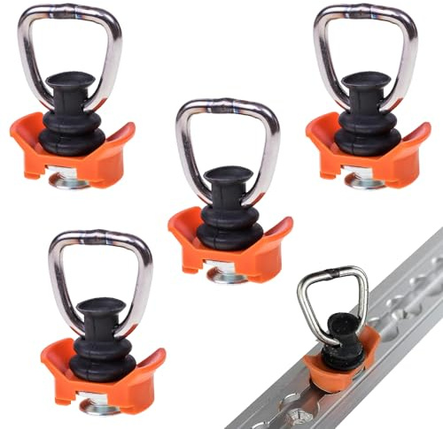 Pack of 4 airline rail accessories, airline rail fitting, airline fitting, airline fitting, airline rails, single end fitting, end fitting, lashing rail, ideal accessory for securing the load