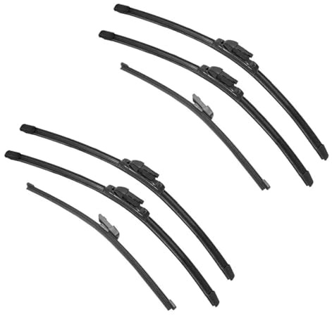 ahhccne Limpiaparabrisas para Skoda Karoq 2017-2020, Escobillas limpiaparabrisas Delanteras y traseras