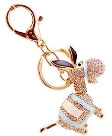 BESPORTBLE Porte Clés Âne Bleu avec Pendentif Mode Adorable pour Clés ou Sac Festival Fête des Pères Accessoire et Chic pour Garçon Fille et Femmes