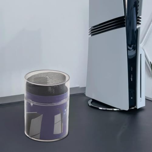 Rete antipolvere progettata per console PS5 Slim, con guarnizione in silicone per prevenire polvere e peli di animali domestici, realizzata in robusto PVC per un uso a lungo termine (nero)