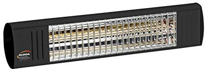 Burda Infrarot Heizstrahler Term2000 Color S 1000 Watt IP44, [Gehäusefarbe]:Schwarz