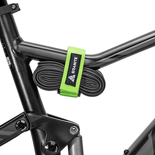 Granite Rockband Correa Porta Marco de Bicicleta para Tubos Internos y Kit de Herramientas para Bicicleta, Adjuntando Equipo Adicional en tu Bicicleta de Montaña (Verde)