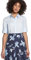 Seidensticker Damen Bügelfreie Schmal Taillierte Hemdbluse - Slim Fit Kurzarm 100% Baumwolle, Blau (Blau 11), 40 EU