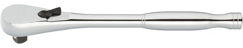 Vigor Feinzahn-Umschaltknarre, Standard, V4945-S, 3/8″, 198 mm | Abtrieb 3/8 Zoll (10 mm) Vierkant massiv, Länge l2 198 mm, 292 g, 198 mm , 3/8″, Antrieb 3/8″, Vollstahl-Ausführung