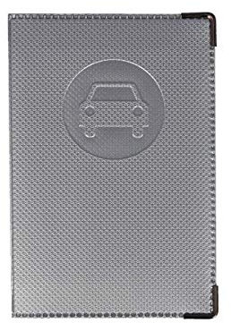 Color Pop Porte-papiers Voiture Nouveau permis - France - PVC – papiers français – Carte Grise Nouveau permis Conduire – 13,8 x 9 cm (Argent)