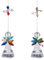 JAHEMU Kristall Suncatcher Engel Feng Shui Prismen Hänge-Ornament Fensterdekor Kristallkugel Prisma Dekor für Fenster Garten Geburtstag Hochzeit, 2 Stück