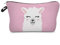 Modische Kulturtasche Kosmetikbeutel Schminktasche Make-Up Bag Kulturbeutel Wasserabweisend Originelle Print-Motive für Reisen, Urlaub und Alltag (Lovely Lama)