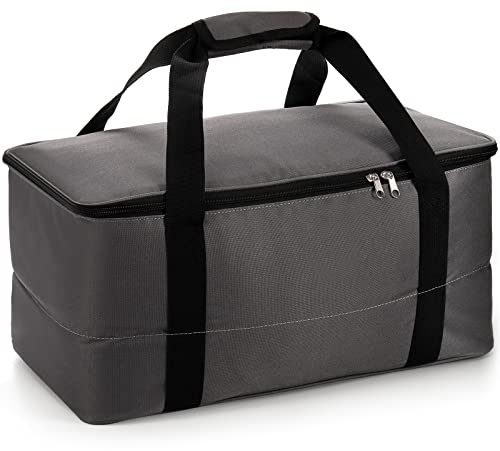 YOUEON Bongo Drum Bag mit Tragegriff 46x24x24cm Standardgröße Gepolsterte Bongo Gig Bag Bass Drum Stofftasche mit Dichter, Schützender Innenpolsterung Schwarz