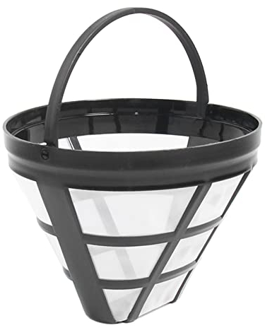 Cestlaive (4-Pack) No.4 Cone Reusable Replacement Coffee Maker Basket Filter Compatible with Cuisinart, Ninja Coffee Bar Brewer Filters, Fit Most 8-12 Cup Basket Drip Coffee Machine, BPA Free