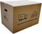 Klink Cajas de Cartón para Mudanzas Almacenaje Transporte con Asas (60 x 40 x 40 cm, 10 Unidades)