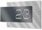 GRAVIERS DESIGN Número de Casa Exterior Personalizable de Acero Inoxidable - 200x110 mm en Gris antracita metálico Resistente a la Intemperie. Para Puertas y Portales. [Made in Germany]