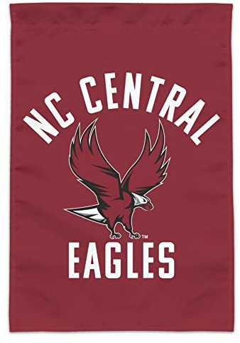 Bandera de jardín con logotipo de North Carolina Central Eagles