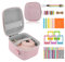 Risou Mini Camera Accessories Bundles Compatible with Instax Mini 12/11/9/8 Camera - Package Includes:Camera Case,Photo Decoration Stickers, Color Photo Frame, Colored Shoulder Straps (Pink)