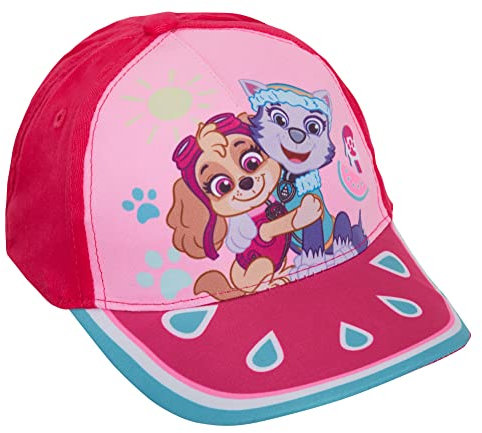 Paw Patrol Mädchen Baseballkappe Kinder Skye Everest Sommer Schirmmütze verstellbare Träger, rose, 6-8 Jahre