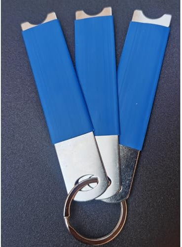 Pry Door Hand Tool Emergency Key Spring Steel Prying Tool Protective Sleeve (3)