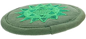 Toyvian Coussin de bol chantant bouddhiste - Coussin pour bol de - Dessous de verre en cristal - Accessoire de rituel bouddhiste - rond en coton unique Népal