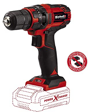 Einhell 4513927 trapano a batteria solo tc-cd18/35 li gamma x-change linea classic potenza 18 v batteria senza serraggio mm 10 peso senza batteria kg 1