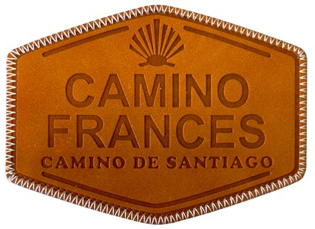 Aufnäher/Aufbügler Camino Frances aus Kunstleder
