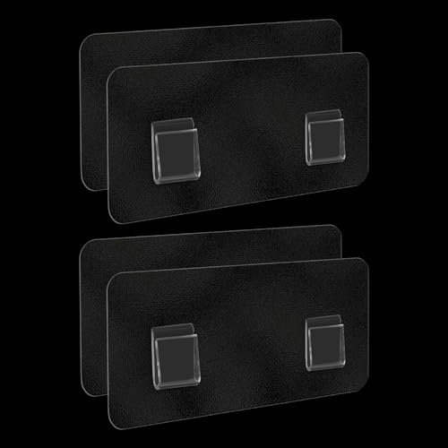 Ymapinc 4 unidades de adhesivos para bandeja de ducha para reemplazo, tiras adhesivas de ducha para organizador de ducha, almohadillas adhesivas, para cesta de estante de esquina, estantes de