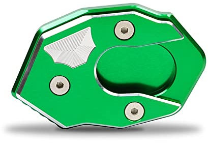 Fußverlängerungsständer Motorrad Für Ka-wa&saki Z900RS Z900 RS Motorradständer Verlängerungspolster Fußseite Vergrößern Ständerplatte Teil Zubehör Motorrad Kickstand Side Stand (Color : Grün)