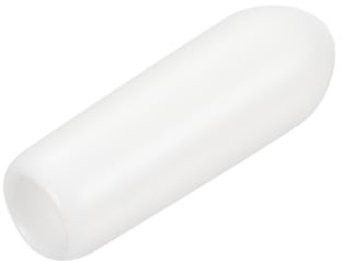 QUARKZMAN 25 Stück Gummi-Endkappen 4 mm ID Gummikappen, Runde Schutzkappen PVC Stopfen Abdeckkappen Lochstopfen Gleiter für Schrauben Gewindebolzen Drahtseile Rohr Möbelfüße, Weiß