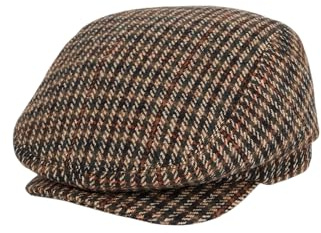 King Louie Damen Schiebermütze mit Wolle-Anteil Check Cap Peaky