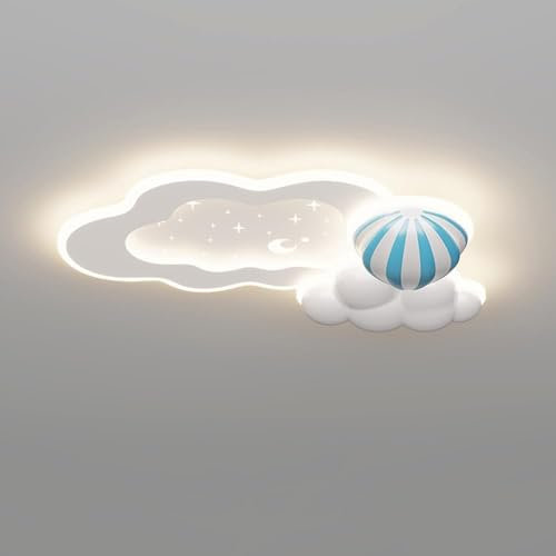 Graziosa plafoniera compatibile con camera da letto cartone animato orso palloncino montaggio a filo illuminazione da soffitto 48W dimmerabile LED bianco plafoniera grande apparecchio ,lampadari moder