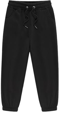 Mädchen Jogginghose,Kinder Outdoorhose Freizeithose Einfarbig Fleecehose Mädchen Baggy Hose Große Größe Lose Hose Outdoor-Bergsteigen Wanderhose Für 8-15 Jahre