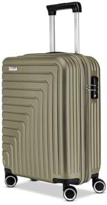 R Roncato Trolley FIBRA, espandibile (VERDE MILITARE, S)