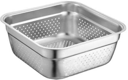 FUNNETOYU Kitchen Sink Rice Colander Fruit Basket Faucet Hanging Filter Basket Food Colander for Washing Sink Drainer Draining Bowl Vegetables Water Camp Sink Dish Silver 201 Stainless Steel