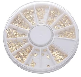 Nagelkunst Dekoration 12 Gitter Metall Gold für Selbstgemacht Designs