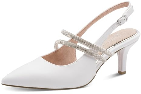MARCO TOZZI Damen Pumps weiches Feel Me Fußbett Leder Decksohle Modisch
