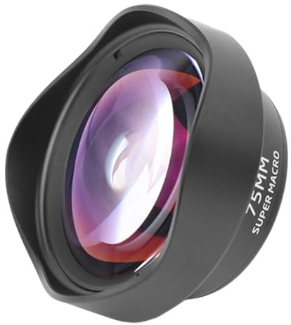 Portable 10X Magnification Macro Lens For Phones 75mm Professional External Telephoto Lens Clip-on Phones Camera Multi-layer Coated