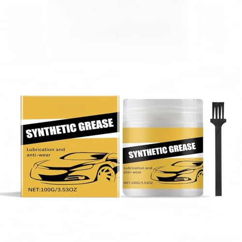 Synthetic Grease For Cars,Silicone Grease & Multi-Purpose Lubricant for Cars,Motorcycle & Bike Chain Lube,High-Performance Bearing and Brake Grease,100g Anti-Seize Lubricant Against Rust,With a Brush
