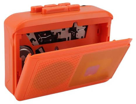 Cuifati Lecteur de Cassettes Portable, Magnétophone Vintage avec Rembobinage Rapide, Haut-Parleur intégré et Prise Casque, alimenté par 2 Piles AA ou USB C pour Une écoute Personnelle et