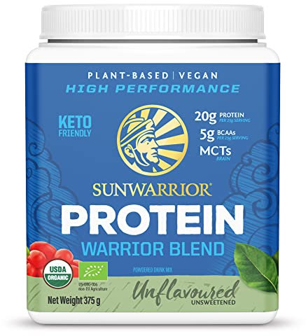 Sunwarrior Organic Plant Based Blend Natural Protein Powder, 375 g