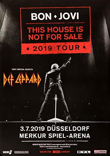 Bon Jovi - This House, Düsseldorf 2019 » Konzertplakat/Premium Poster | Live Konzert Veranstaltung | DIN A1 «