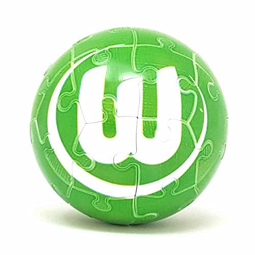 Windworks 5 cm Puzzleball 27 Teile Fußball Bundesliga mit Vereinslogo (VFL Wolfsburg)