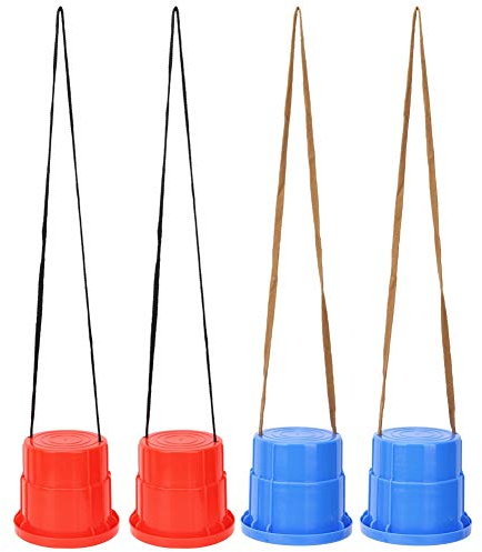 VGEBY Paar springende Stelzen Gehende Stelzen Outdoor Walker Spielzeug Balance Schuhe Spaß Sport Spielzeug für Kinder Kinder Balance Training(Blau)