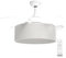 UNIVERSALBLUE Ventilador Techo con Luz Silencioso | Aspas Retractiles | Tulipa de tela | Ventilador silencioso con motor DC | 3 Tipos de Luz | 6 Velocidades | Aspas Invisibles de Color Transparente