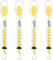 iplusmile 4 Stück Kunststoff Federwaage Newton Kraftmesser Federwaage Tragbare Mechanische Balance Röhrenwaage Hängewaage Zylinder mit Haken für Lehrer Studenten 2,5 kg